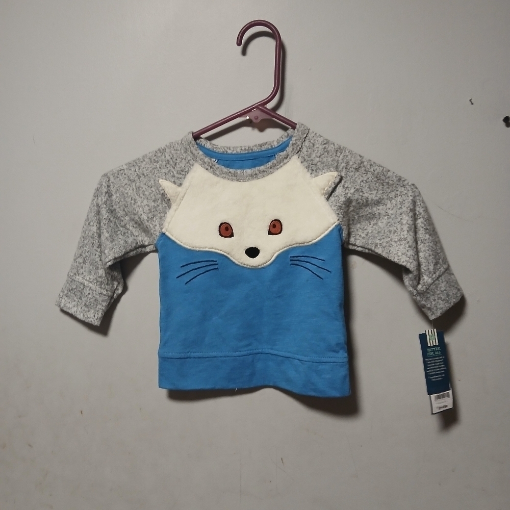 Genuine kids by Oshkosh boys long sleeve Pullover Shirt.  NWT. Size 12 months